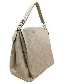 Louis Vuitton-Louis Vuitton Brown Monogram Mahina Babylone Chain BB-Brown,Beige