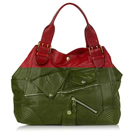 Alexander Mcqueen-Alexander McQueen Red Faithful Leather Shoulder bag-Red