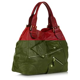Alexander Mcqueen-Alexander McQueen Red Faithful Leather Shoulder bag-Red