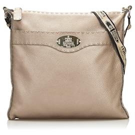 Fendi-Sac à bandoulière Fendi Selleria gris-Gris