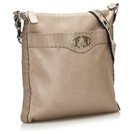 Fendi-Sac à bandoulière Fendi Selleria gris-Gris