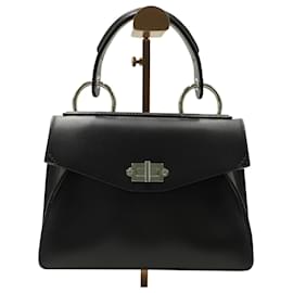 Proenza Schouler-Proenza Schouler Hava Top Handle Bag aus schwarzem Leder-Schwarz