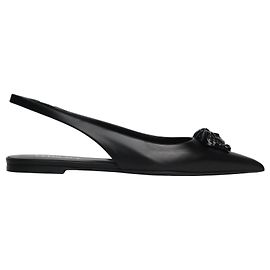 Versace La Medusa Slingback-Flats Schwarz