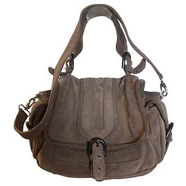 Kenzo handbag dark brown deerskin Dark brown