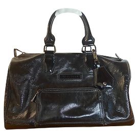 Bolso Bowling Longchamp de charol negro Negro