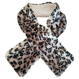 Cachecol de lã e pele de leopardo ultramacio KENZO Multicor