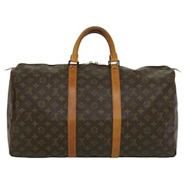 Louis Vuitton-Louis Vuitton Monograma Keepall 50 Boston Bag M41426 LV Auth pt5030-Outro