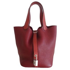 Hermès Sac Hermes Picotin 18 Lock Rouge