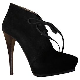 Botines Lanvin de ante negro Negro
