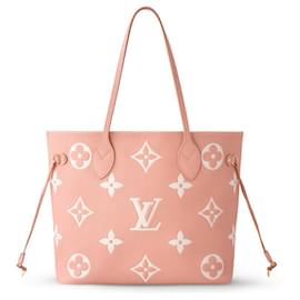 Louis Vuitton-LV Neverfull MM leather pink-Pink