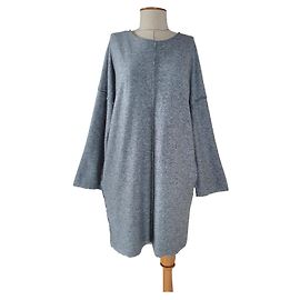 Robe Forte Forte grise en laine et cachemire Gris