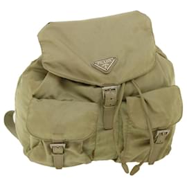 Prada-PRADA Backpack Nylon Beige Auth ac1047-Beige