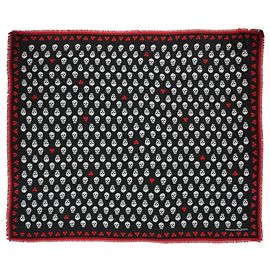 Alexander McQueen Corazón y Calavera Pañuelo Multicolor