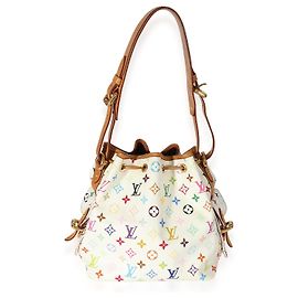 Louis Vuitton X Takashi Murakami Blanc Monogram Multicolore Noe Blanc
