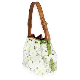 Louis Vuitton-Louis Vuitton X Takashi Murakami White Monogram Multicolore Noe -White