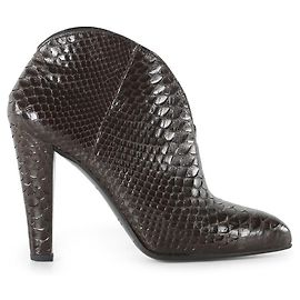 Stivaletti Miu Miu in pelle di serpente marrone Marrone