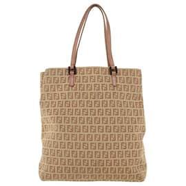 Fendi-FENDI Zucchino Canvas Tote Bag Pink Auth rd3145-Pink