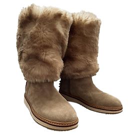 Car Shoes New fur boots Beige