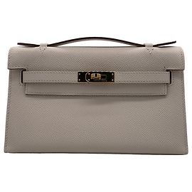 Hermès Kelly Pochette Beige