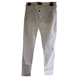 Armani Jeans Cotton Jeans Eggshell Eggshell