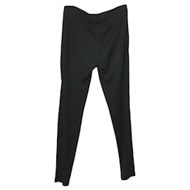 Armani-Armani Straight Leg Pants in Black Polyester-Black