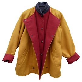 Pennyblack short wool coat yellow red navy blue Red Yellow Navy blue
