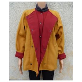 Pennyblack-Coats, Outerwear-Red,Yellow,Navy blue