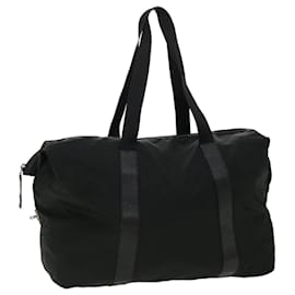 Prada-PRADA Boston Bag Nylon Black Auth ki2276-Black