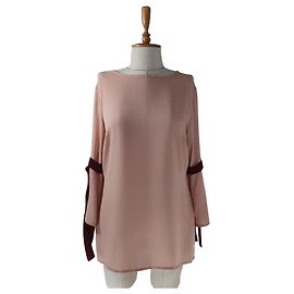 Marcel Ostertag Pink Polyester Blouse Top Pink