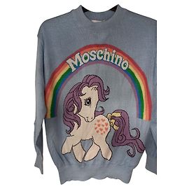 Couture Moschino ! x Pulls My Little Poney Noir Blanc Rouge Bleu Vert Orange Violet Jaune Bleu clair Violet foncé