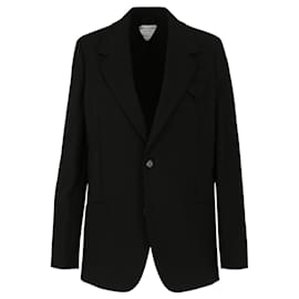 Bottega Veneta-Bottega Veneta Oversized Double-Breasted Blazer-Black