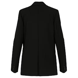 Bottega Veneta-Bottega Veneta Oversized Double-Breasted Blazer-Black