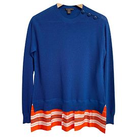 Strickwaren aus Wolle und Seide von Louis Vuitton Blau