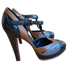 Barbara Bui leather pumps dark brown Dark brown