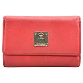 MCM LEATHER WALLET MEDIUM Red