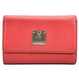 PORTAFOGLIO MCM IN PELLE MEDIO Rosso