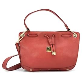 MCM-Elegant MCM leather shoulder bag Small-Red