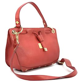 MCM-Elegant MCM leather shoulder bag Small-Red