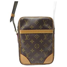 Louis Vuitton-NEW LOUIS VUITTON DANUBE PM BAG MONOGRAM CANVAS BANDOULIERE M45266 BAGS-Brown