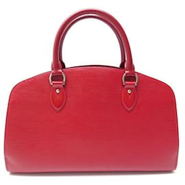 Louis Vuitton-NEW LOUIS VUITTON PONT NINE HANDBAG RED EPI LEATHER RED LEATHER HANDBAG-Red