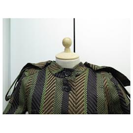 Burberry-NEW BURBERRY JACKET PRORSUM COLLECTION 2012 l 42 IN COAT GREEN RAFFIA-Green