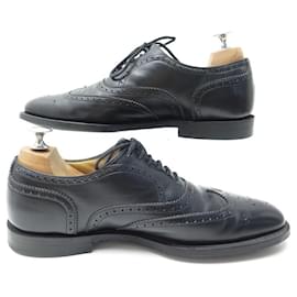 Church's-EASTCOTE FLORAL TOE CHURCH'S ORANGE SHOES 6F 40 BLACK LEATHER SHOES-Black