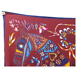 Hermès-HERMES SCARF WAITING FOR ULYSSE MANLICK CARRE 140 SILK SCARF BOX-Other