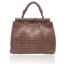 Nancy Gonzalez Bolsa com alça superior Nancy Gonzales Couro Taupe Bolsa Bege