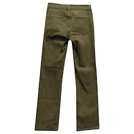 Loro Piana-Pantalones rectos Loro Piana de algodón verde-Verde
