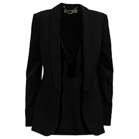 Stella Mc Cartney-Stella Mccartney 'Matilda' Tuxedo Jacket in Black Wool Blend-Black