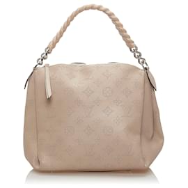 Louis Vuitton-Louis Vuitton Brown Mahina Babylone BB-Brown,Beige