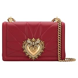 Dolce & Gabbana-Medium shoulder bag from the Devotion line-Red