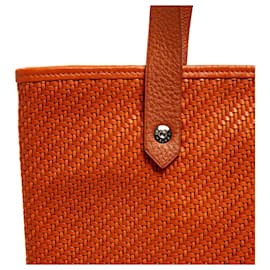 Hermès-AHMEDABAD ORANGE LEATHER TRIM NEW-Orange