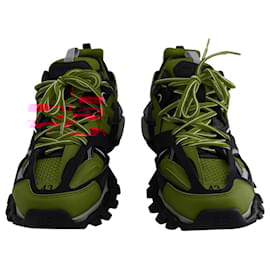 Balenciaga-Balenciaga Track Sneakers in Red/Black Polyurethane-Red